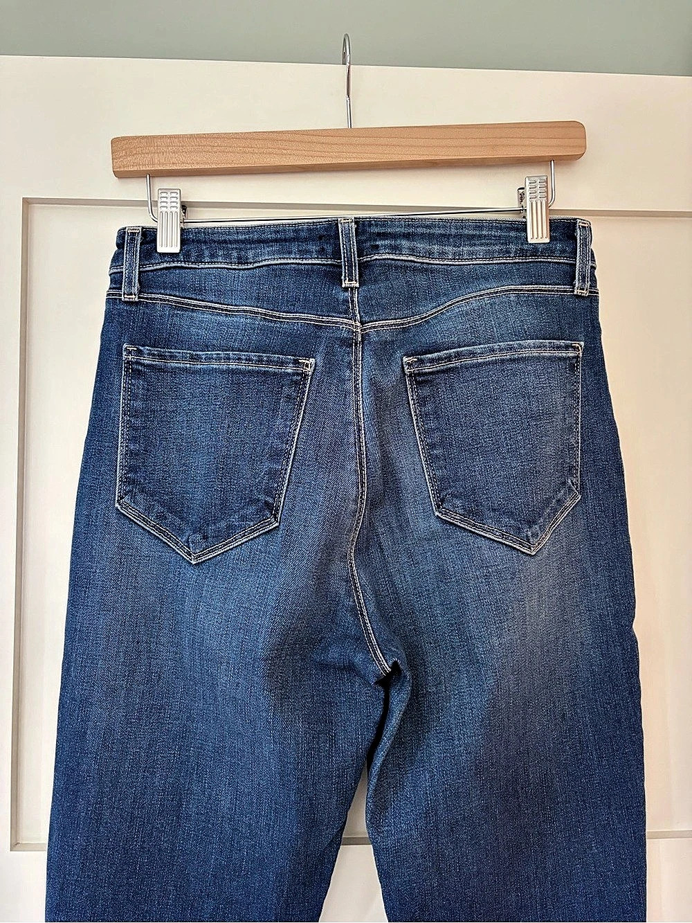 L’AGENCE Marty High Rise Flare Jeans Ramada Blue Size 28 - Picture 7 of 9